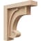 Ekena Millwork 3"W x 12"D x 12"H Thin Alma Rough Cedar Woodgrain TimberThane Corbel, Primed Tan CORUR03X12X12ALMRCPR - alternate 1